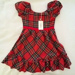 Christmas Plaid A-line Dress
